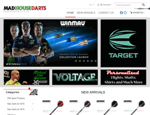 Tablet Screenshot of madhousedarts.co.uk